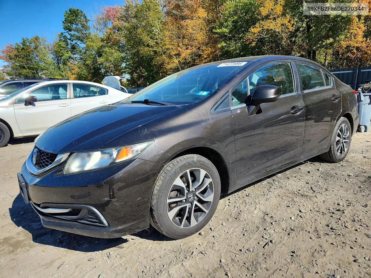 2013 Honda Civic Ex VIN 19XFB2F86DE270344 фото 1