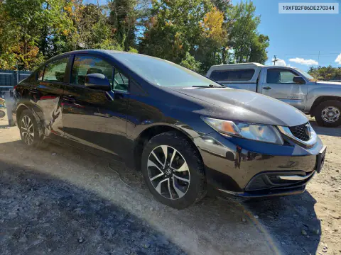2013 Honda Civic Ex VIN 19XFB2F86DE270344 фото 4