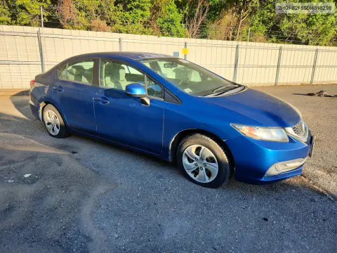 2013 Honda Civic Lx VIN 2HGFB2F55DH598298 фото 4