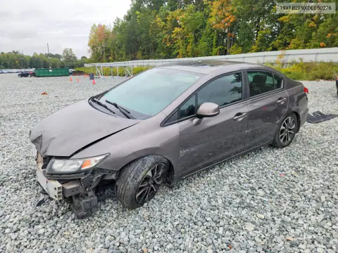 19XFB2F9XDE050276 — 2013 Honda Civic, Передняя часть, фото до ремонта