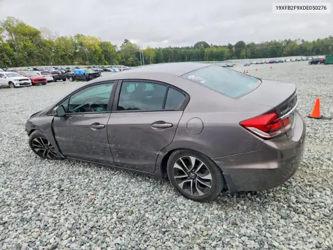 19XFB2F9XDE050276 — 2013 Honda Civic, фото 2 с аукциона Copart, Передняя часть