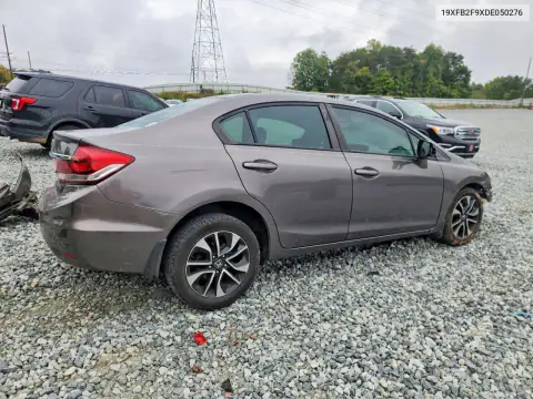 19XFB2F9XDE050276 — 2013 Honda Civic, фото 3 с аукциона Copart, Передняя часть