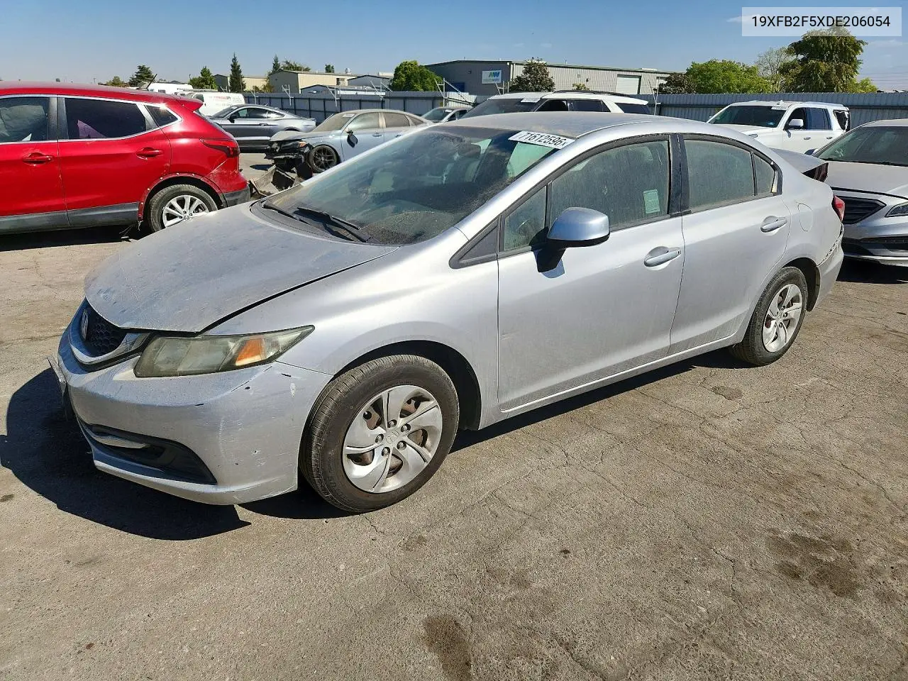 2013 Honda Civic Lx VIN 19XFB2F5XDE206054 фото 1