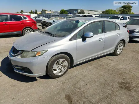 19XFB2F5XDE206054 — 2013 Honda Civic, Задняя часть, фото до ремонта