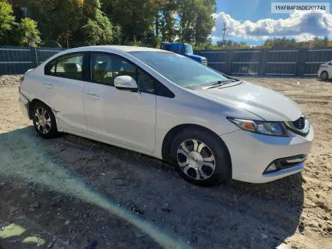 2013 Honda Civic Hybrid VIN 19XFB4F26DE201743 фото 4