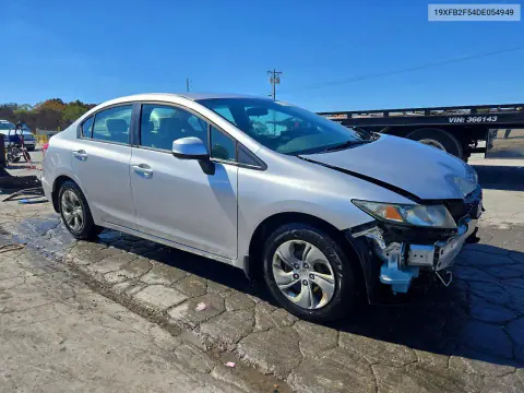 2013 Honda Civic Lx VIN 19XFB2F54DE054949 фото 4