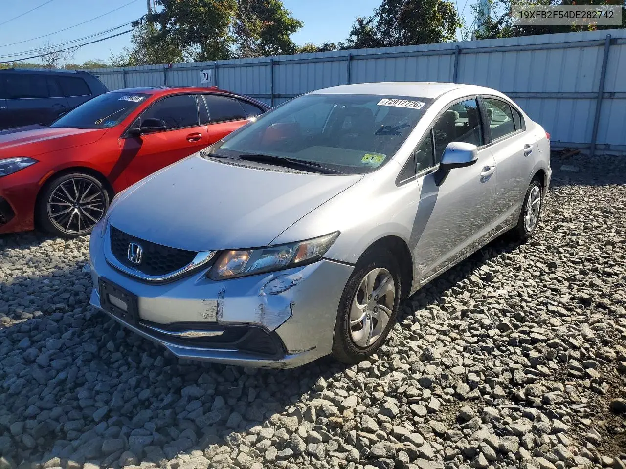 2013 Honda Civic Lx VIN 19XFB2F54DE282742 фото 1