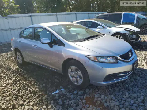 2013 Honda Civic Lx VIN 19XFB2F54DE282742 фото 4
