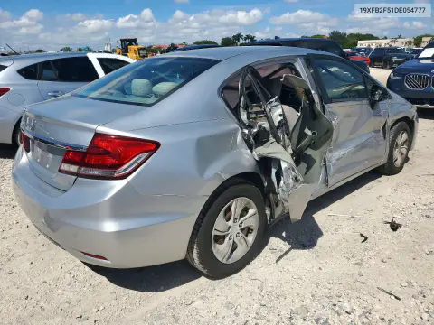 2013 Honda Civic Lx VIN 19XFB2F51DE054777 фото 3