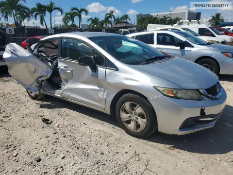 2013 Honda Civic Lx VIN 19XFB2F51DE054777 фото 4