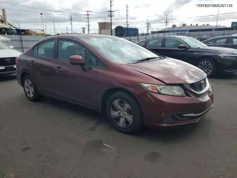 2013 Honda Civic Lx VIN 19XFB2F58DE267130 фото 4