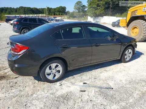 2013 Honda Civic Lx VIN 19XFB2F50DE002623 фото 3