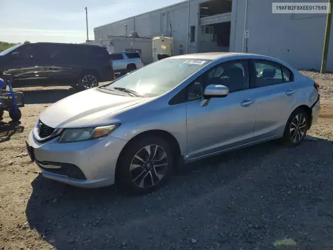 19XFB2F8XEE017593 — 2014 Honda Civic, Задняя часть, фото до ремонта