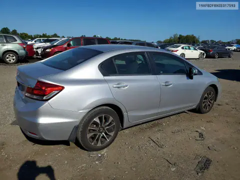 2014 Honda Civic Ex VIN 19XFB2F8XEE017593 фото 3