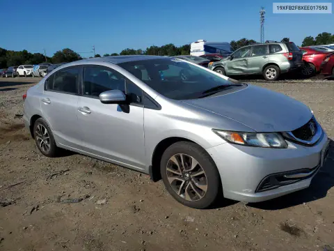 2014 Honda Civic Ex VIN 19XFB2F8XEE017593 фото 4