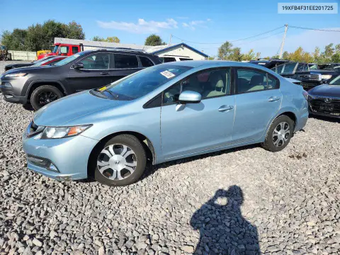2014 Honda Civic Hybrid L VIN 19XFB4F31EE201725 фото 1