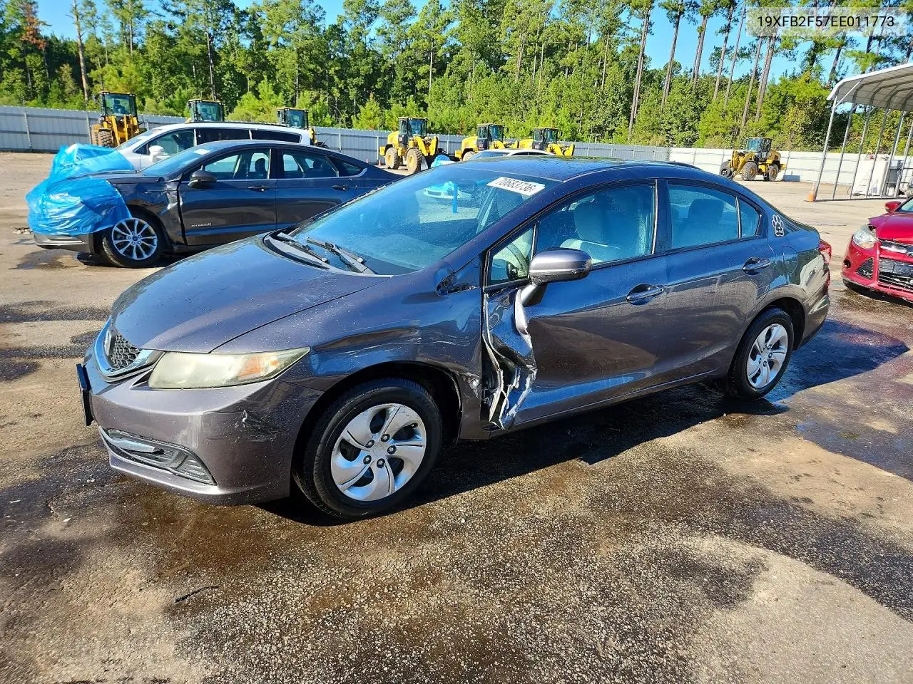 2014 Honda Civic Lx VIN 19XFB2F57EE011773 фото 1