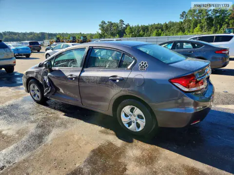 2014 Honda Civic Lx VIN 19XFB2F57EE011773 фото 2