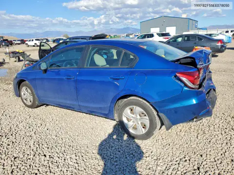 2014 Honda Civic Lx VIN 19XFB2F55EE078050 фото 2