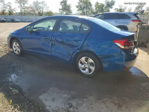 2014 Honda Civic Lx VIN 19XFB2F51EE252650 фото 2