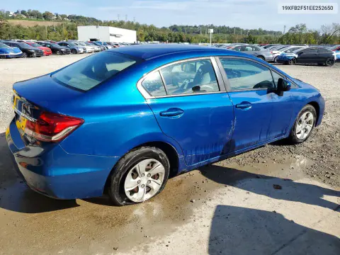 2014 Honda Civic Lx VIN 19XFB2F51EE252650 фото 3
