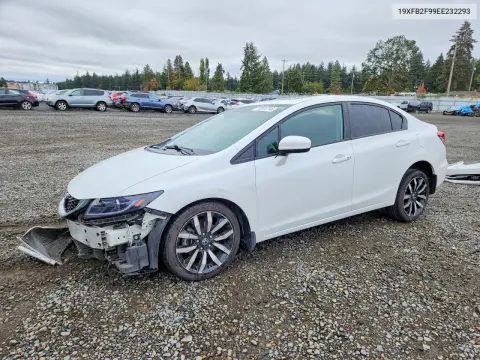 19XFB2F99EE232293 — 2014 Honda Civic, Передняя часть, фото до ремонта