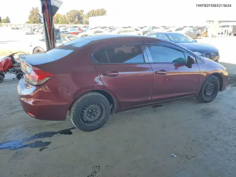2014 Honda Civic Lx VIN 19XFB2F55EE215634 фото 3
