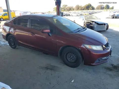 2014 Honda Civic Lx VIN 19XFB2F55EE215634 фото 4