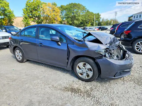 2014 Honda Civic Lx VIN 19XFB2F53EE229824 фото 4