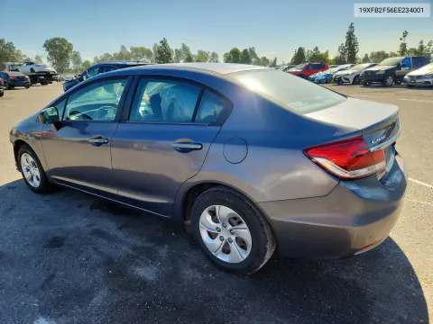 2014 Honda Civic Lx VIN 19XFB2F56EE234001 фото 2