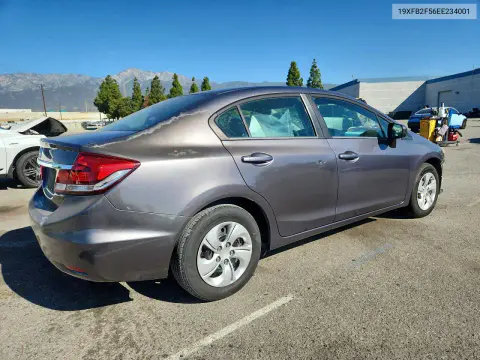 2014 Honda Civic Lx VIN 19XFB2F56EE234001 фото 3