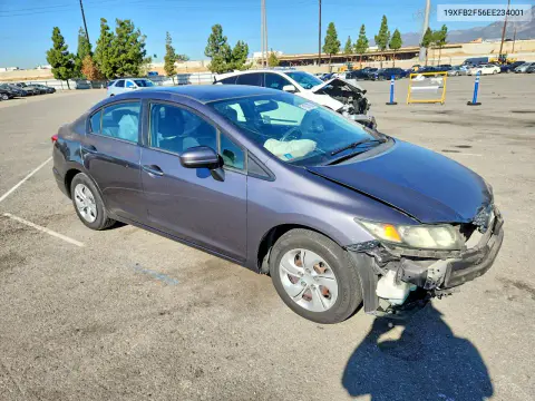2014 Honda Civic Lx VIN 19XFB2F56EE234001 фото 4