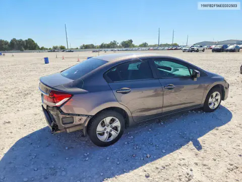 2014 Honda Civic Lx VIN 19XFB2F56EE032503 фото 3