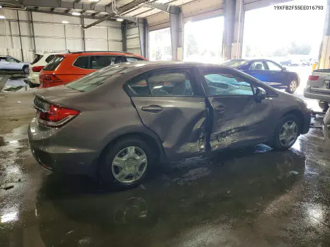 2014 Honda Civic Lx VIN 19XFB2F55EE016793 фото 3