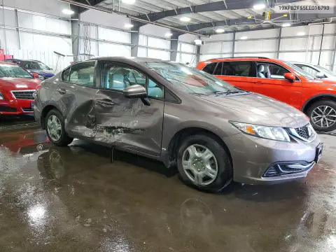2014 Honda Civic Lx VIN 19XFB2F55EE016793 фото 4