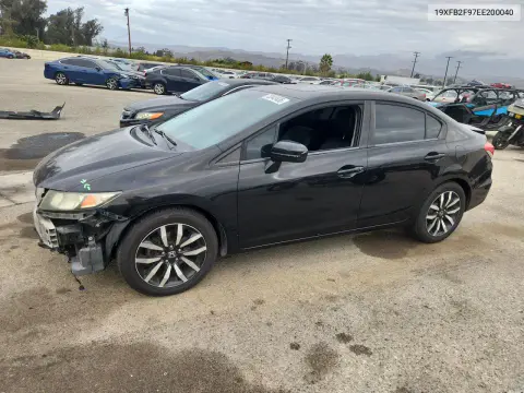 19XFB2F97EE200040 — 2014 Honda Civic, Передняя часть, фото до ремонта