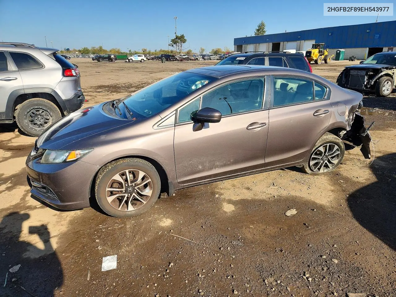 2014 Honda Civic Ex VIN 2HGFB2F89EH543977 фото 1