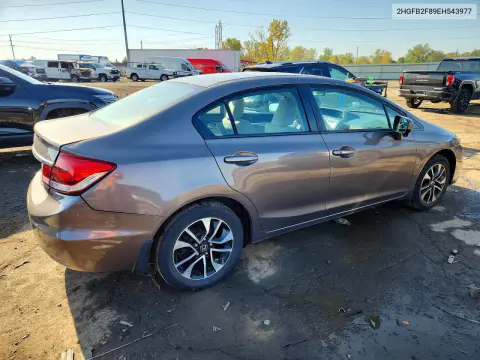 2014 Honda Civic Ex VIN 2HGFB2F89EH543977 фото 3