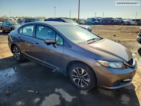 2014 Honda Civic Ex VIN 2HGFB2F89EH543977 фото 4