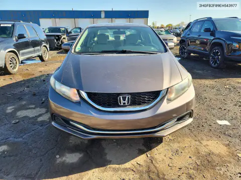 2014 Honda Civic Ex VIN 2HGFB2F89EH543977 фото 5