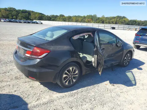 2014 Honda Civic Ex VIN 2HGFB2F88EH516012 фото 3
