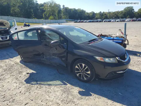 2014 Honda Civic Ex VIN 2HGFB2F88EH516012 фото 4