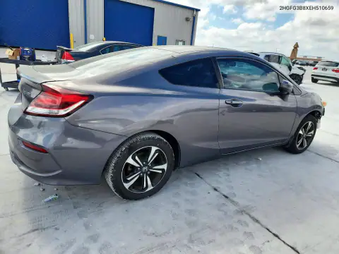 2HGFG3B8XEH510659 — 2014 Honda Civic, фото 3 с аукциона Copart, Передняя часть
