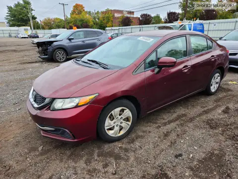 2HGFB2F58EH547797 — 2014 Honda Civic, Передняя часть, фото до ремонта