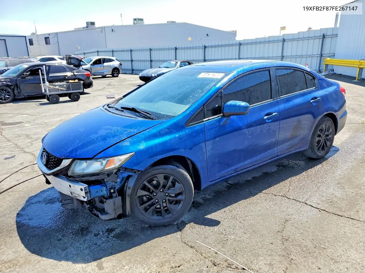 19XFB2F87FE267147 Honda Civic 2015 — повреждение Передняя часть, фото до ремонта