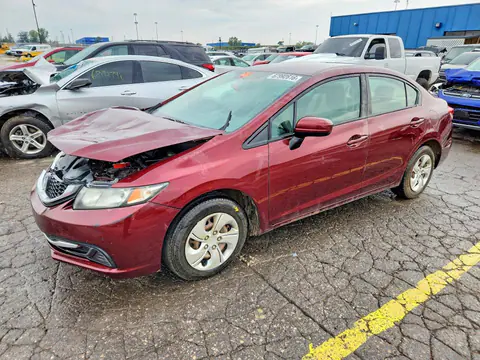 19XFB2F53FE001601 — 2015 Honda Civic, Передняя часть (Front End), фото до ремонта