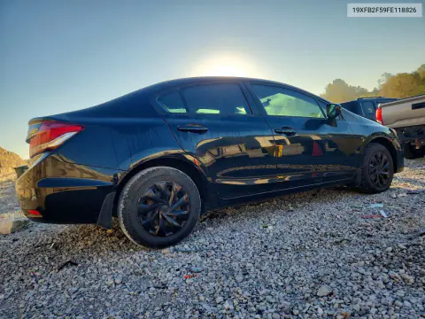 2015 Honda Civic Lx VIN 19XFB2F59FE118826 фото 3
