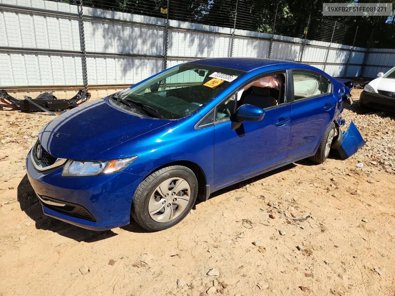 2015 Honda Civic Lx VIN 19XFB2F51FE081271 фото 1