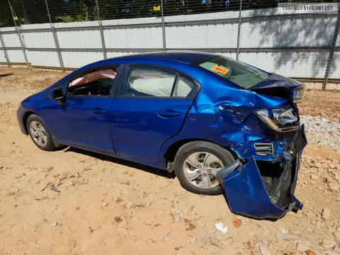 2015 Honda Civic Lx VIN 19XFB2F51FE081271 фото 2