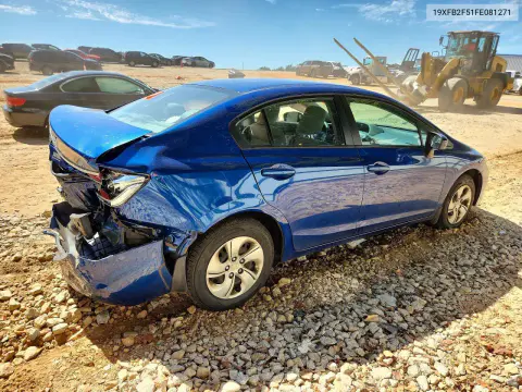 2015 Honda Civic Lx VIN 19XFB2F51FE081271 фото 3